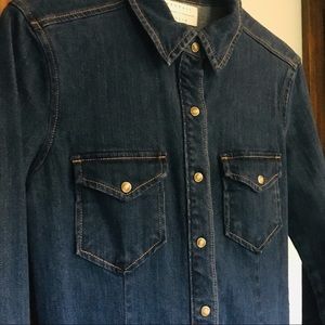 Button Down Denim Mini Dress size small